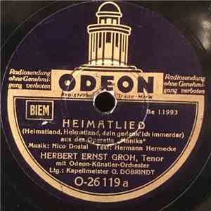 Herbert Ernst Groh Mit Odeon-Künstler-Orchester - Heimatlied / Mein Leben Ist Mein Lied download free
