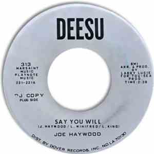 Joe Haywood - Say You Will / Sadie Mae download free