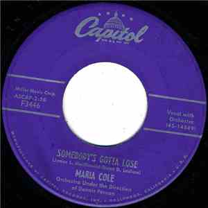 Maria Cole - Somebody's Gotta Lose / It's Been So Long download free