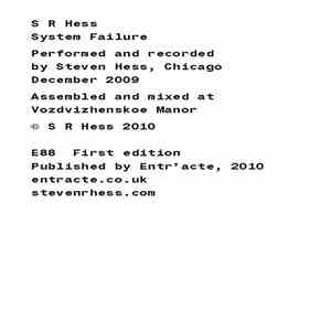S R Hess - System Failure download free